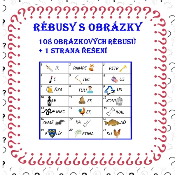 OBRÁZKOVÉ RÉBUSY 1