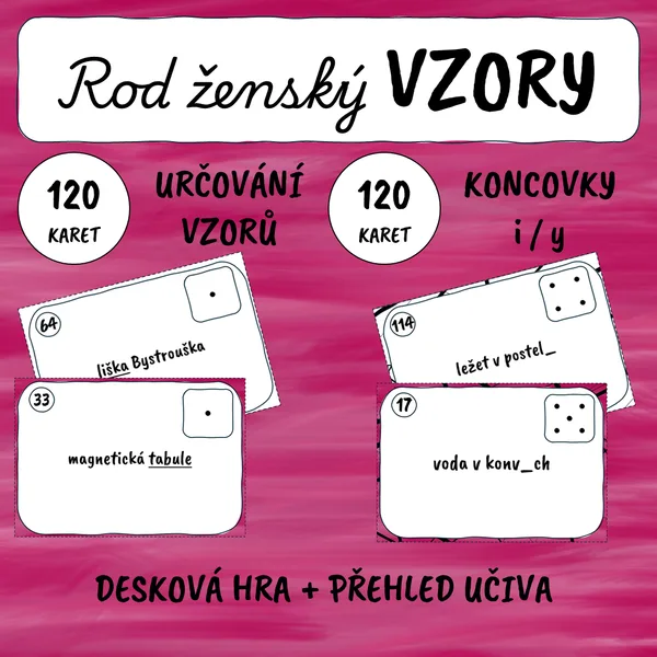 Rod ženský - vzory a koncovky 1