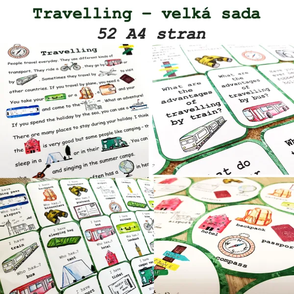 Velká sada aktivit - Travelling 1