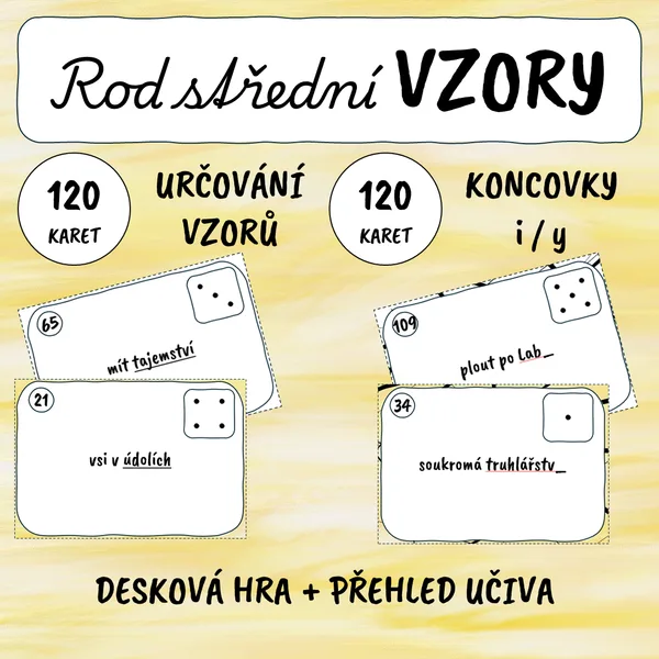 Rod střední - vzory a koncovky 1