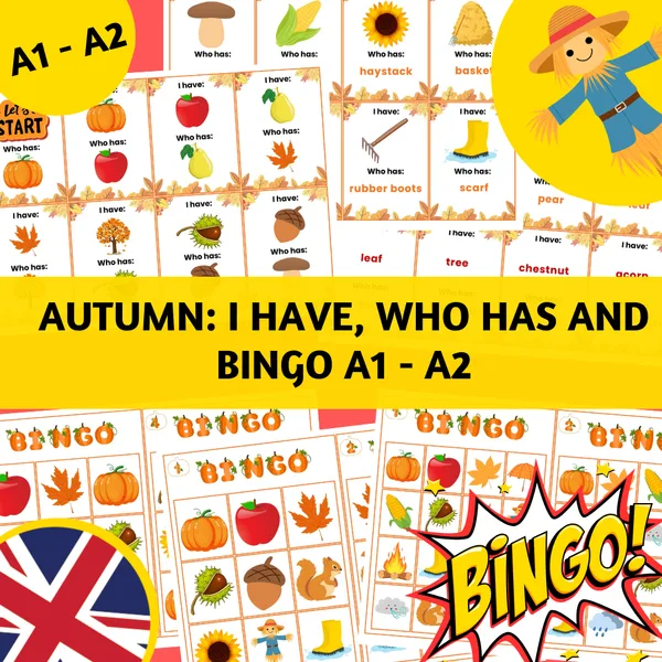 Autumn: I have, who has and BINGO A1 - A2 1
