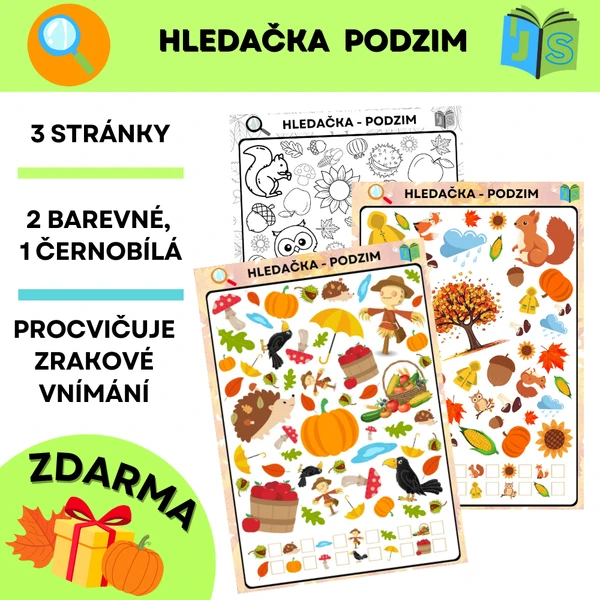 Hledačka - podzim (Hledej a najdi, I spy) - ZDARMA/FREE 1