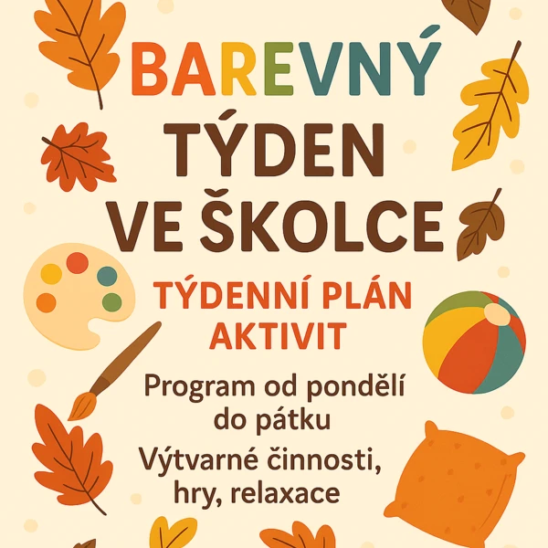 Barevný podzimní týden - týdenní plán pro MŠ 1