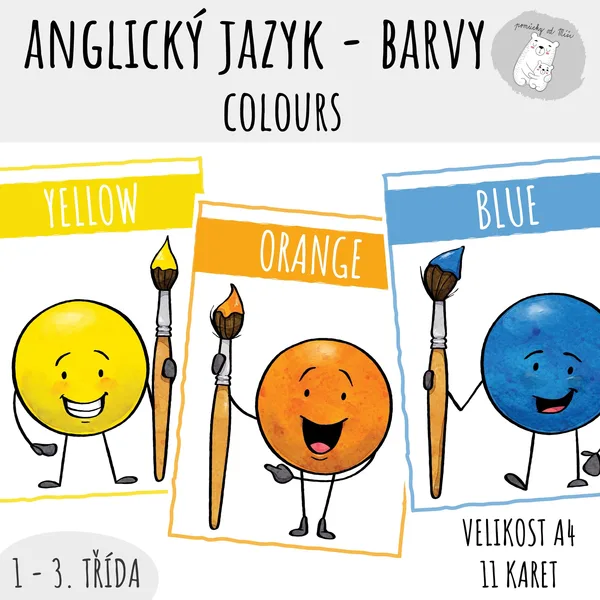 Anglický jazyk - barvy (colours) 1