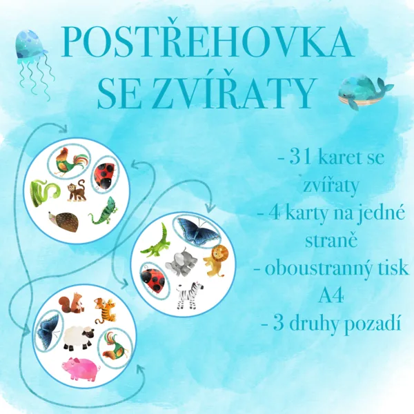 Postřehovka se zvířaty 1