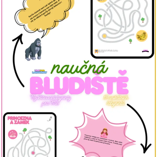 🎓NAUČNÁ BLUDIŠTĚ🐶(15 unikátních labyrintů) 1