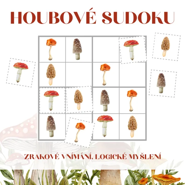 Houbové sudoku 1