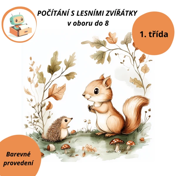 Počítání s lesními zvířátky. 1