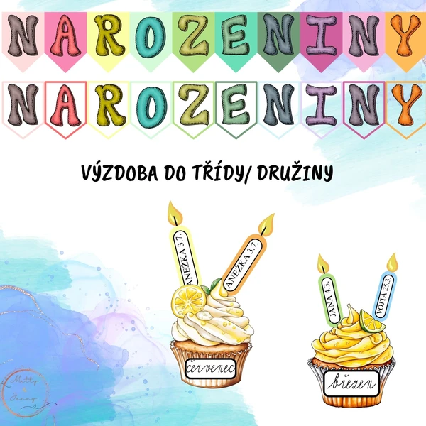 NAROZENINOVNÍK - cupcakes 1