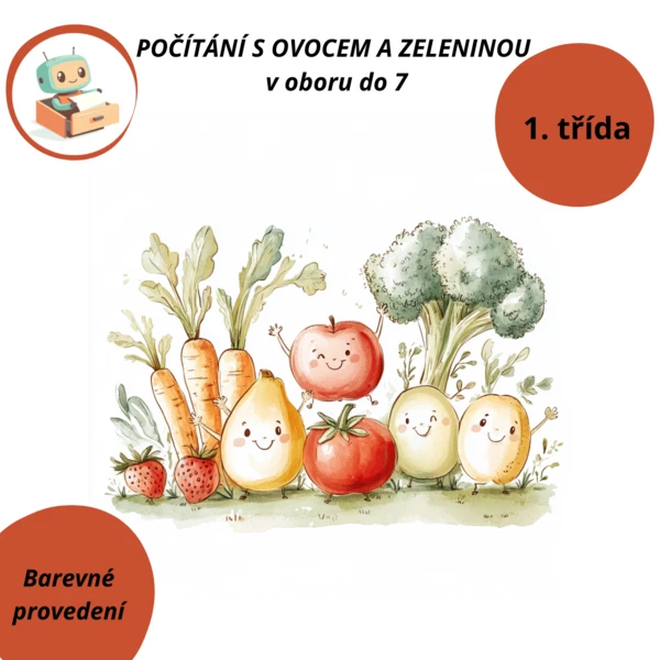Počítání s ovocem a zeleninou. 1