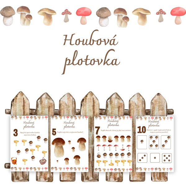 Houbová plotovka 🍄🍄‍🟫 1