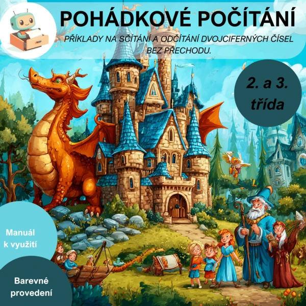 POHÁDKOVÉ POČÍTÁNÍ - sčítání a odčítání dvojciferných čísel do 100 bez přechodu. 1