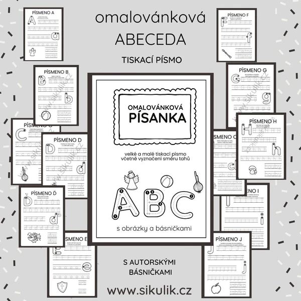 OMALOVÁNKOVÁ PÍSANKA S AUTORSKÝMI BÁSNIČKAMI 1