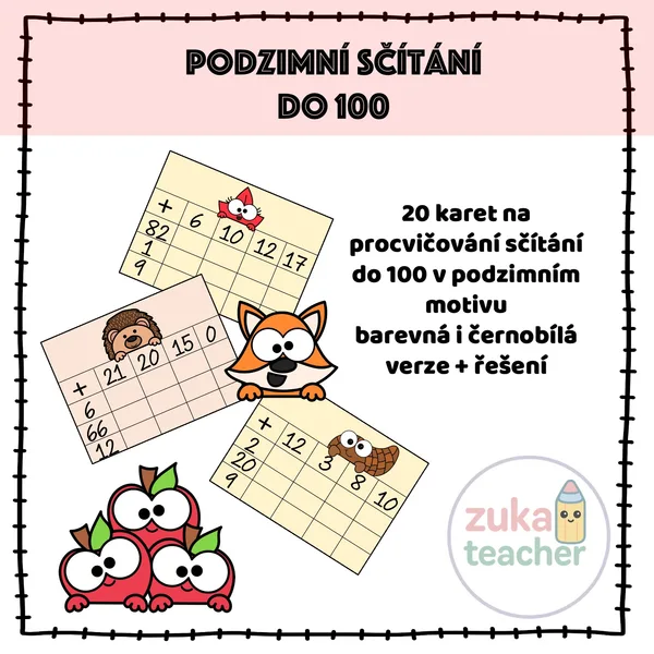 Podzimní sčítání do 100 1