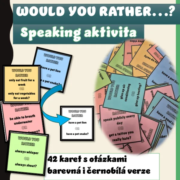 Would you rather...? - karty s otázkami 1