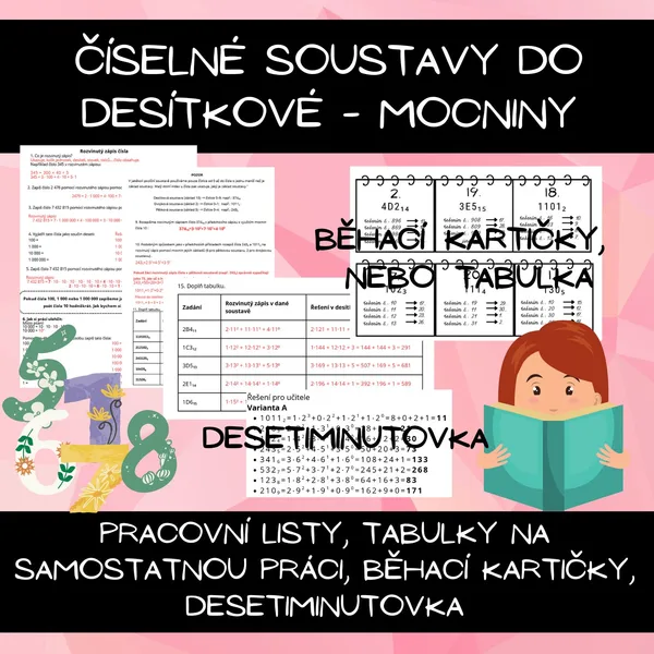 číselné soustavy do desítkové - mocniny 1