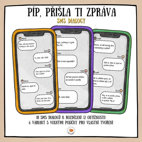 Sms dialogy - Píp, přišla ti zpráva 1