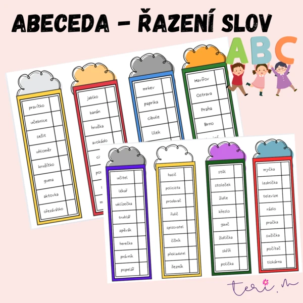 ABECEDA - řazení slov 1
