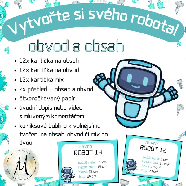 Vytvořte si svého robota! - obsah a obvod 1