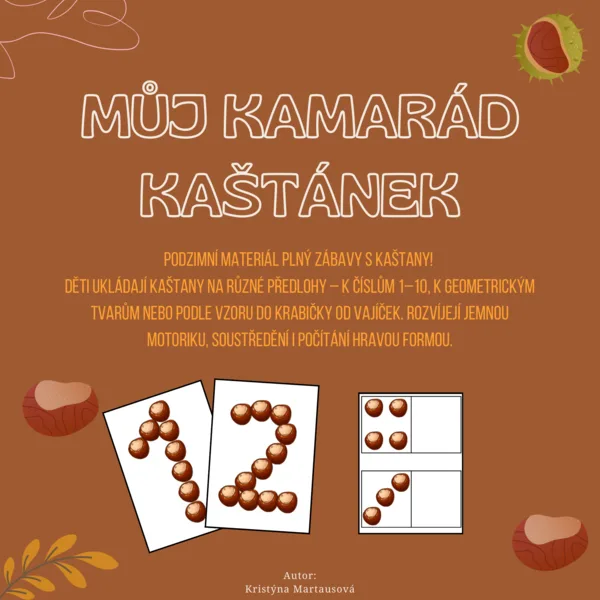 Můj kamarád kaštánek - Ukládání podle předlohy 1