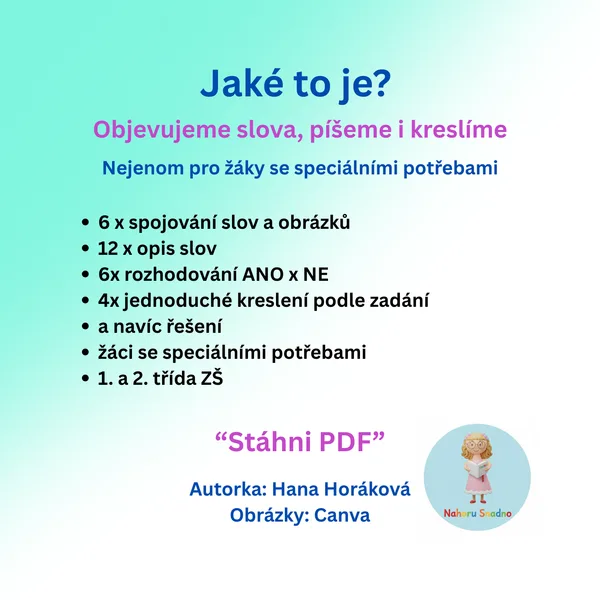 Jaké to je? Objevujeme slova, píšeme i kreslíme. 1