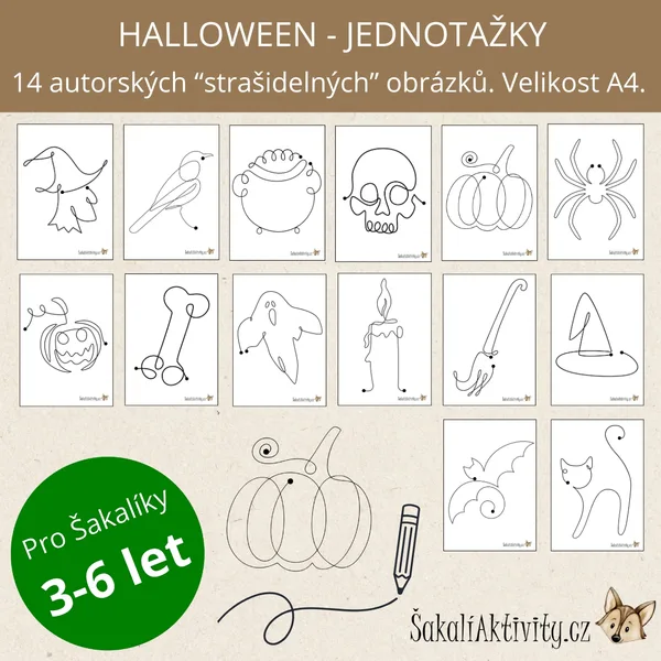  HALLOWEEN - jednotažky  1
