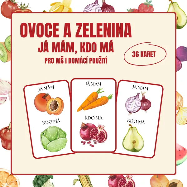 Ovoce a zelenina – já mám, kdo má 1