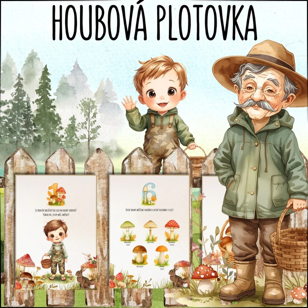 Houbová plotovka - stezka 1