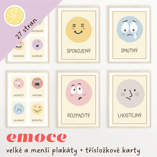 EMOCE - plakáty a třísložkové karty 1