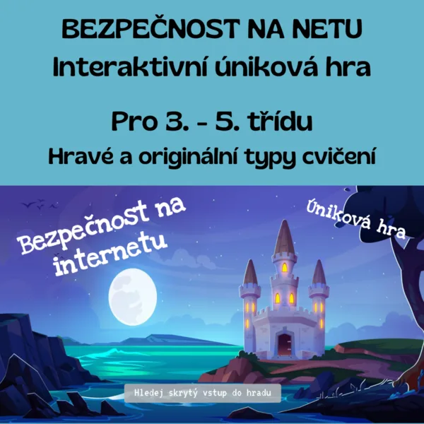 Bezpečnost - interaktivní úniková hra pro 1. stupeň 1