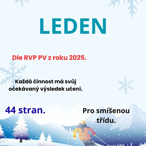 Týdenní příprava do MŠ: leden 1