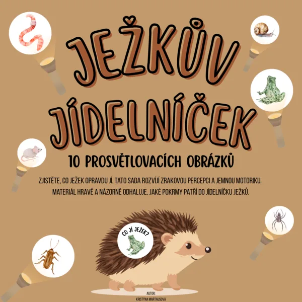 Ježkův jídelníček - 10 prosvětlovacích obrázků 1