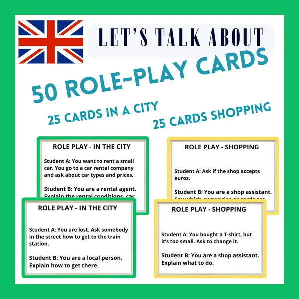 ROLE PLAY - IN THE CITY AND SHOPPING CARDS 1