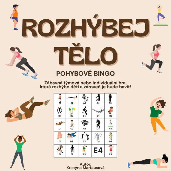 Rozhýbej tělo - Pohybové bingo 1