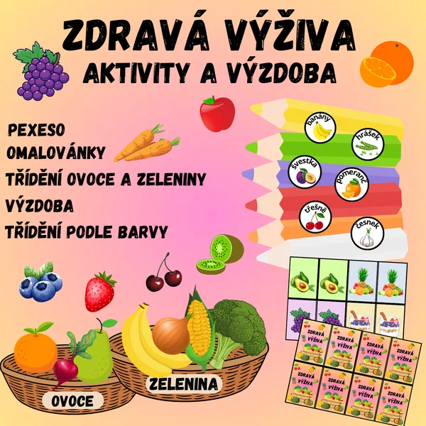 Zdravá výživa aktivity - ovoce a zelenina 1