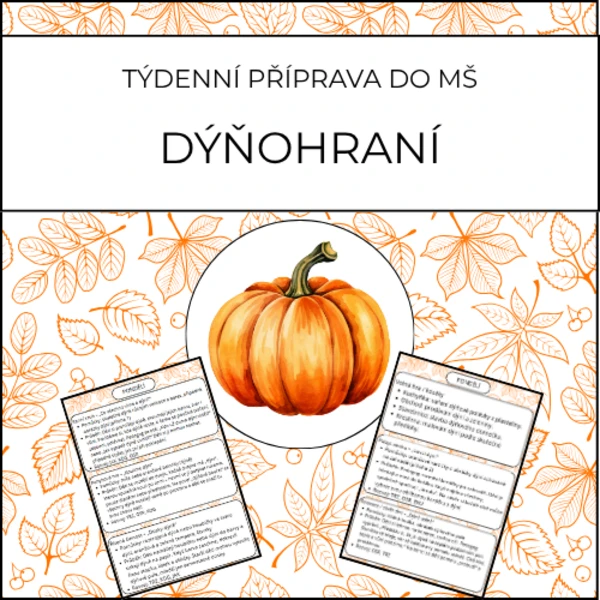 Dýňohraní: týdenní příprava do MŠ 1