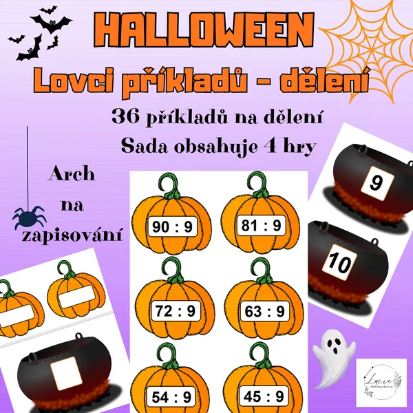 HALLOWEEN - Lovci dýní - dělení  1