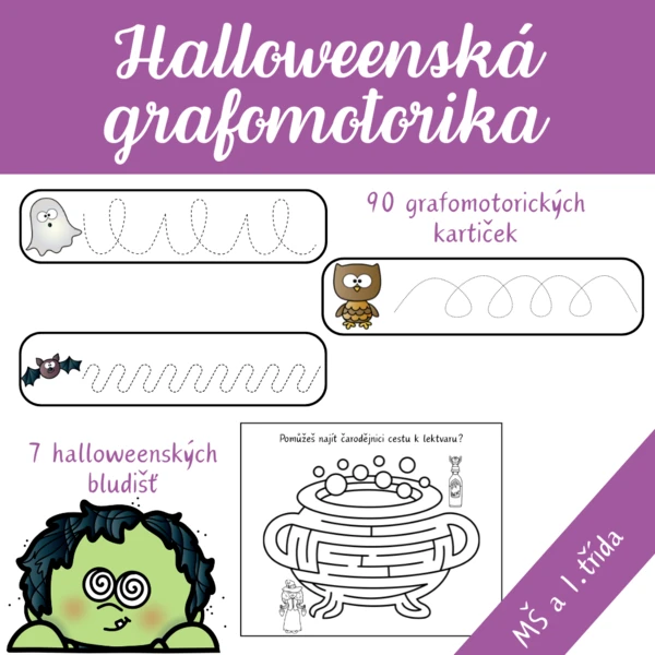 Halloween - grafomotorika 1