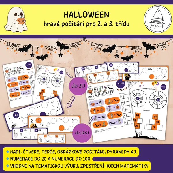 Halloween - hravé počítání pro 2. a 3. třídu 1