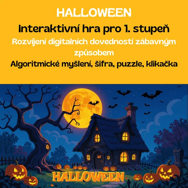 Halloween - interaktivní hra pro 1. stupeň 1