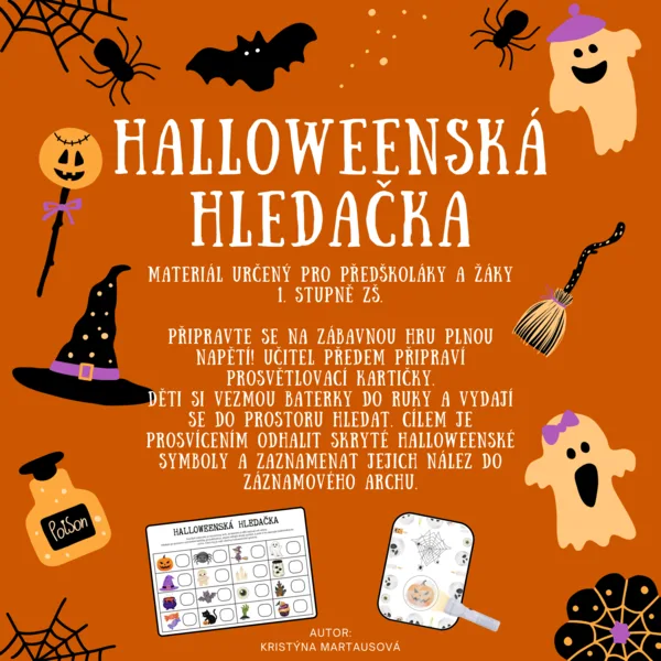 Halloweenská hledačka - Pátrací aktivita 1