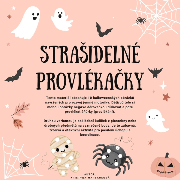 Strašidelné provlékačky - 10 halloweenských provlékacích obrázků 1