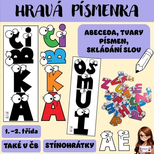 Stínohrátky s písmenky  1
