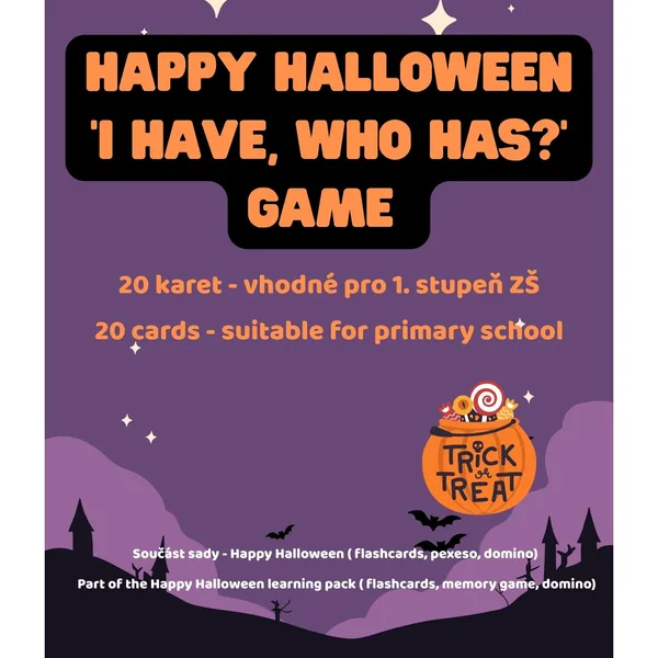 ‘I have, who has?’- Happy Halloween  1