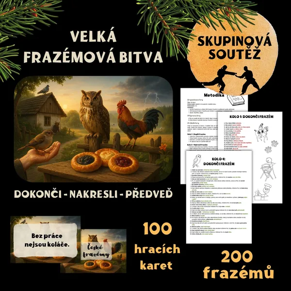 Velká frazémová bitva - týmová soutěž 1