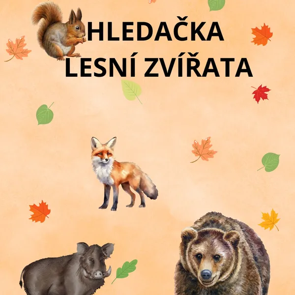 Hledačka lesní zvířata 1