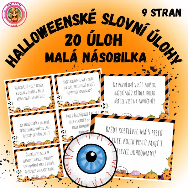 20 halloweenských úloh na násobení a dělení 1