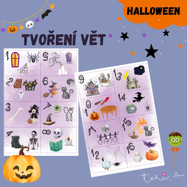 HALLOWEEN - TVOŘENÍ VĚT 1