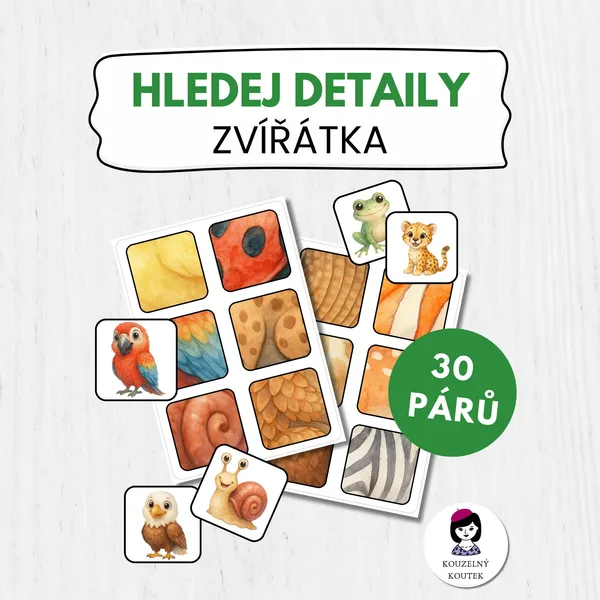 Přiřazování zvířat a vzorů | třídicí aktivita | zvířata a vzory | hra pro předškoláky 1