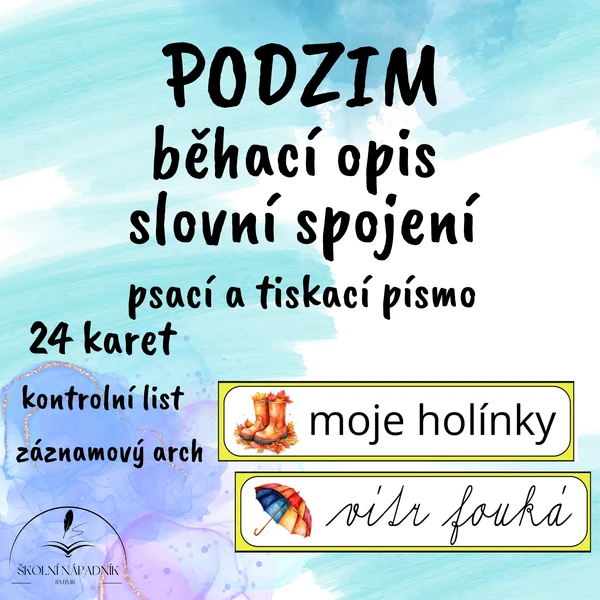 Běhací opis slovní spojení - podzim 1